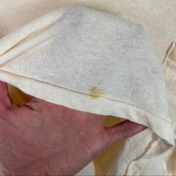 Free People Jade Top Oversized Bubble Sleeve Size XS Raw Edge Bohemian Boho Tee - Picture 11 of 11